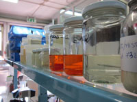 laboratory with glassware