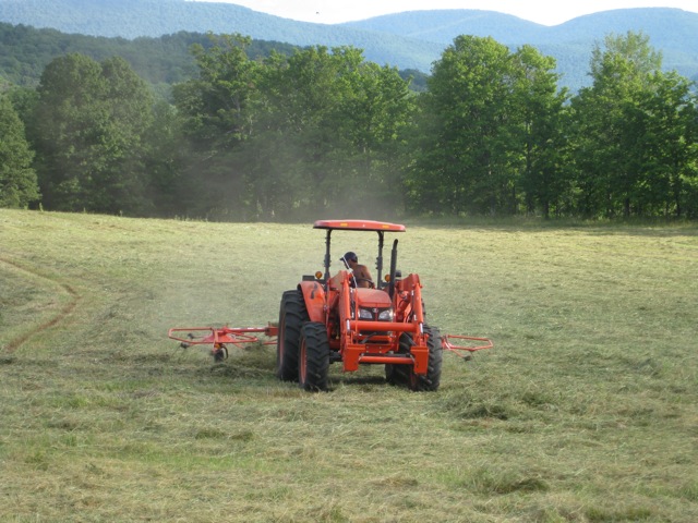tractor in field